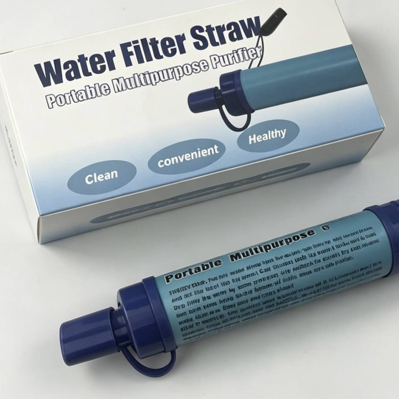 Pajita de filtro de agua portátil